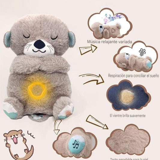 Nutria de Peluche Calmante Gris